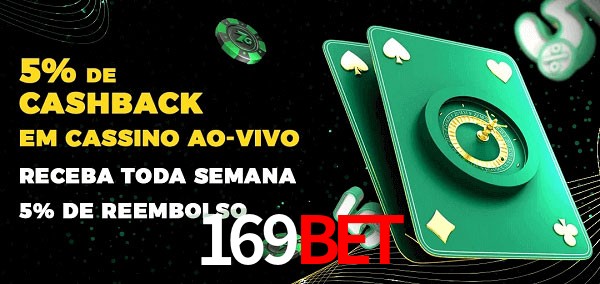 Promoções do cassino ao Vivo 169Bet